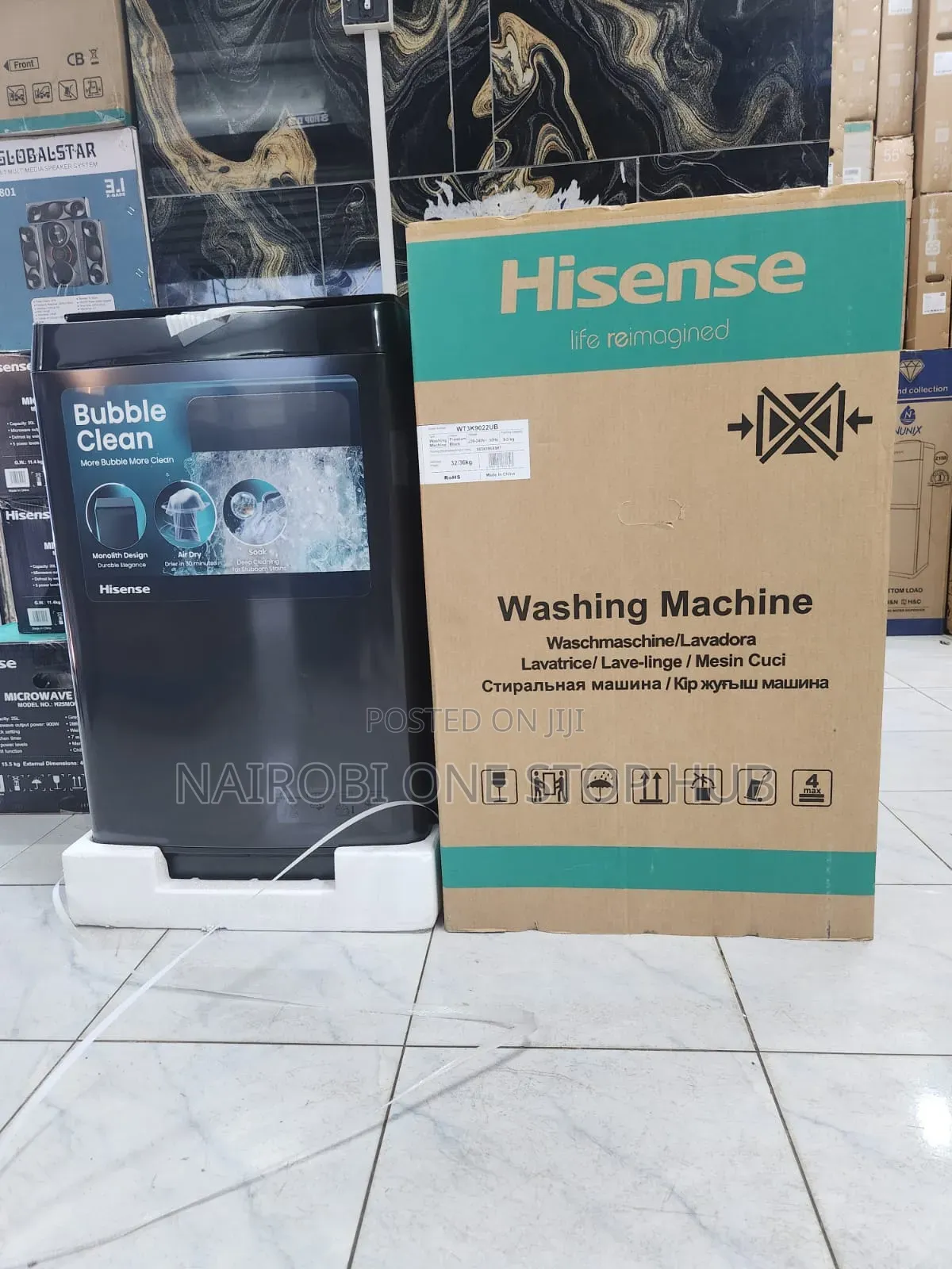 Hisense 9kg Top Load Fully Automatic Washing Machine