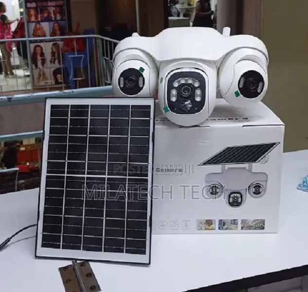 4G 3 Lens PTZ Camera – Dual Screen Outdoor Security Camera