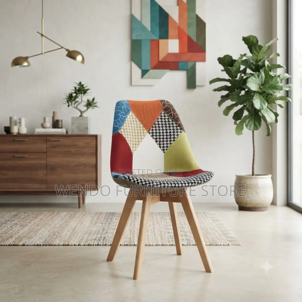 Dining Chairs; Ergonomic Home Designed Colorful Eames Chairs