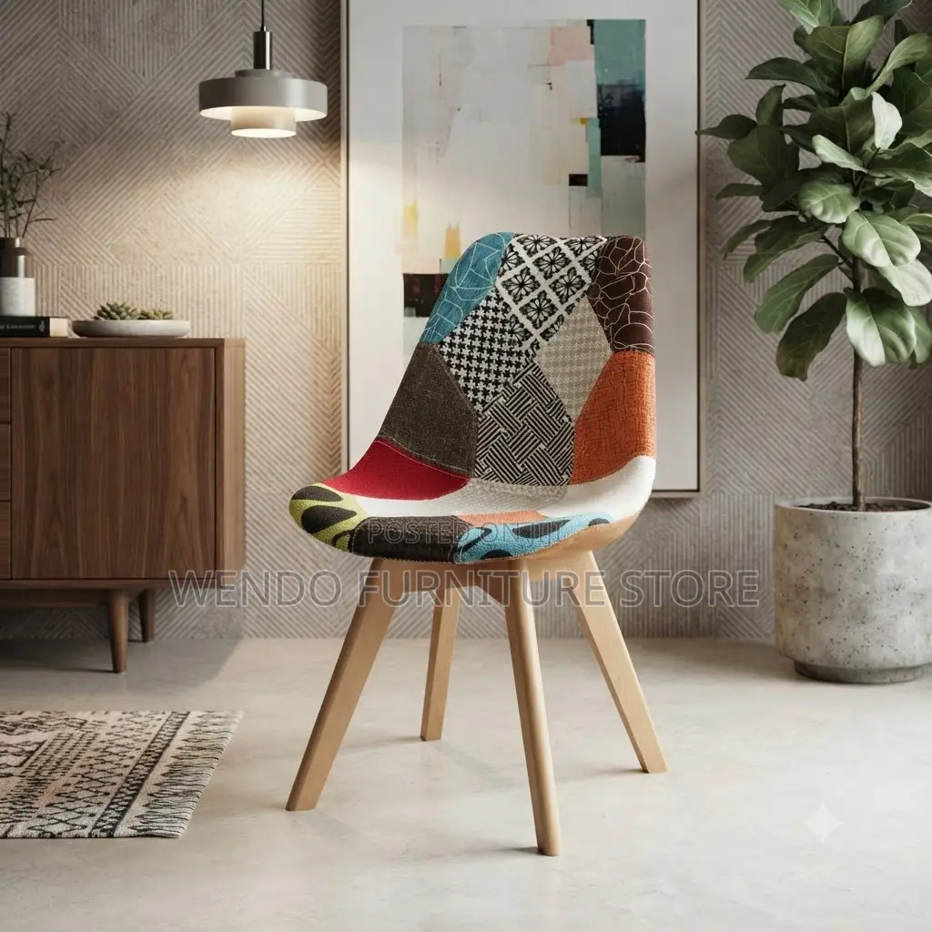 Dining Chairs; Ergonomic Home Designed Colorful Eames Chairs