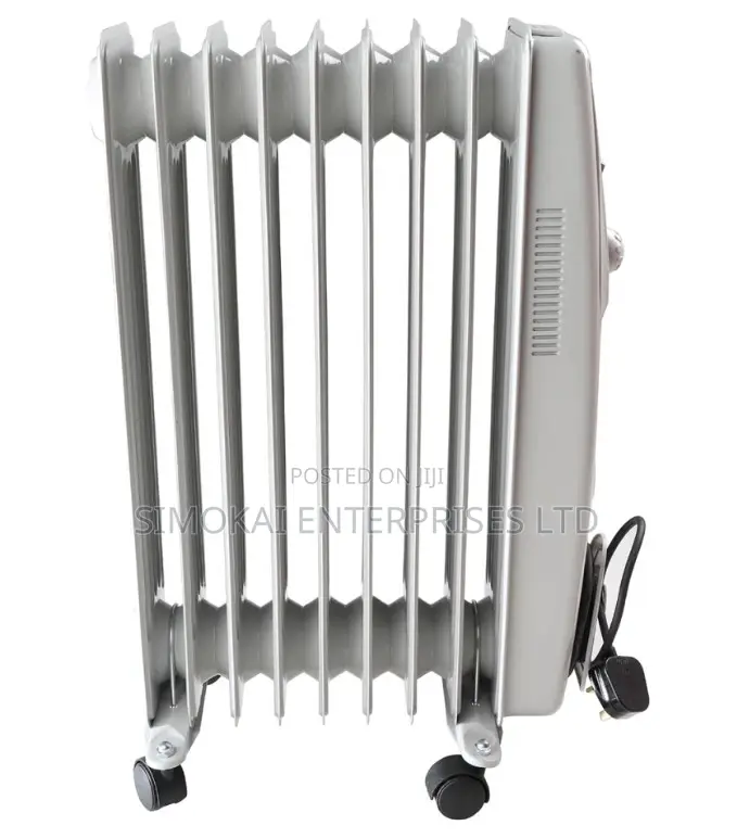 Heater Oil Radiator 3 Power Setting, on Wheel 1500W, 7 Fins