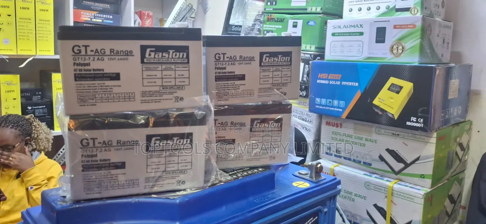 Gaston White Polygel Ups Backup Battery 7.2ah 12v at 1,399