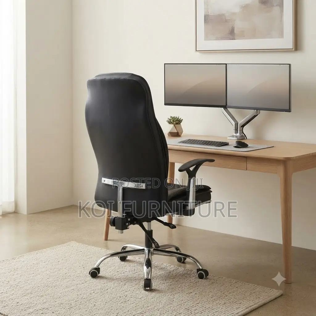 Office Chairs; Home Office Leather Recliner High Backrest Chair