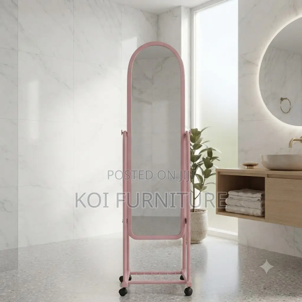 Dressing Room Long Mirror With Wheels