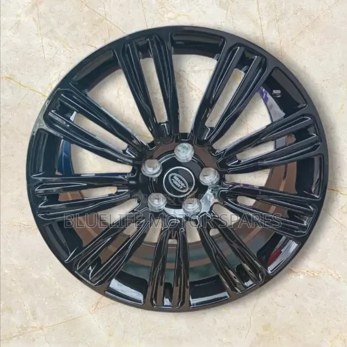 Size 22 Black Plain Rims for Range Rover Vogue, Sport, Discovery 3, 4