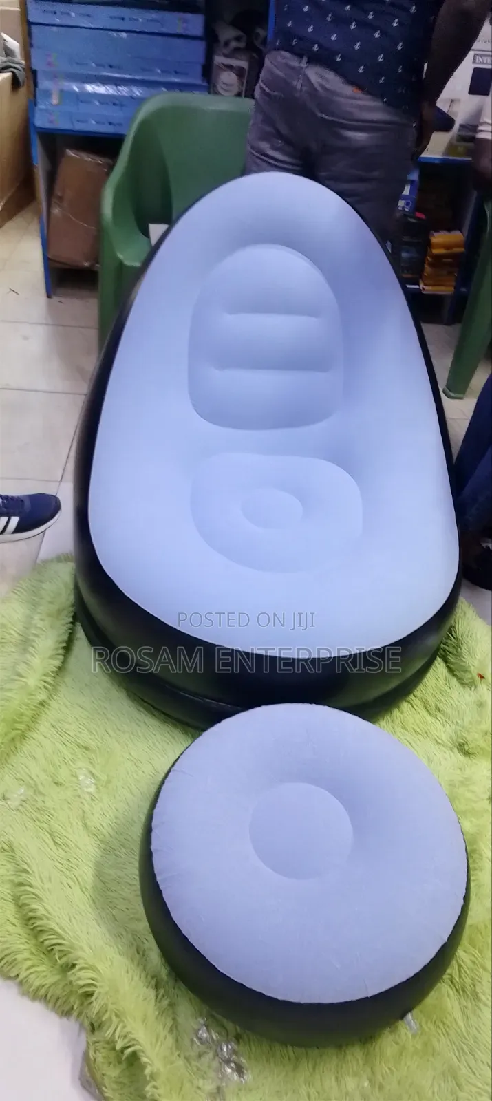 Inflatable Seat With Foot Rest