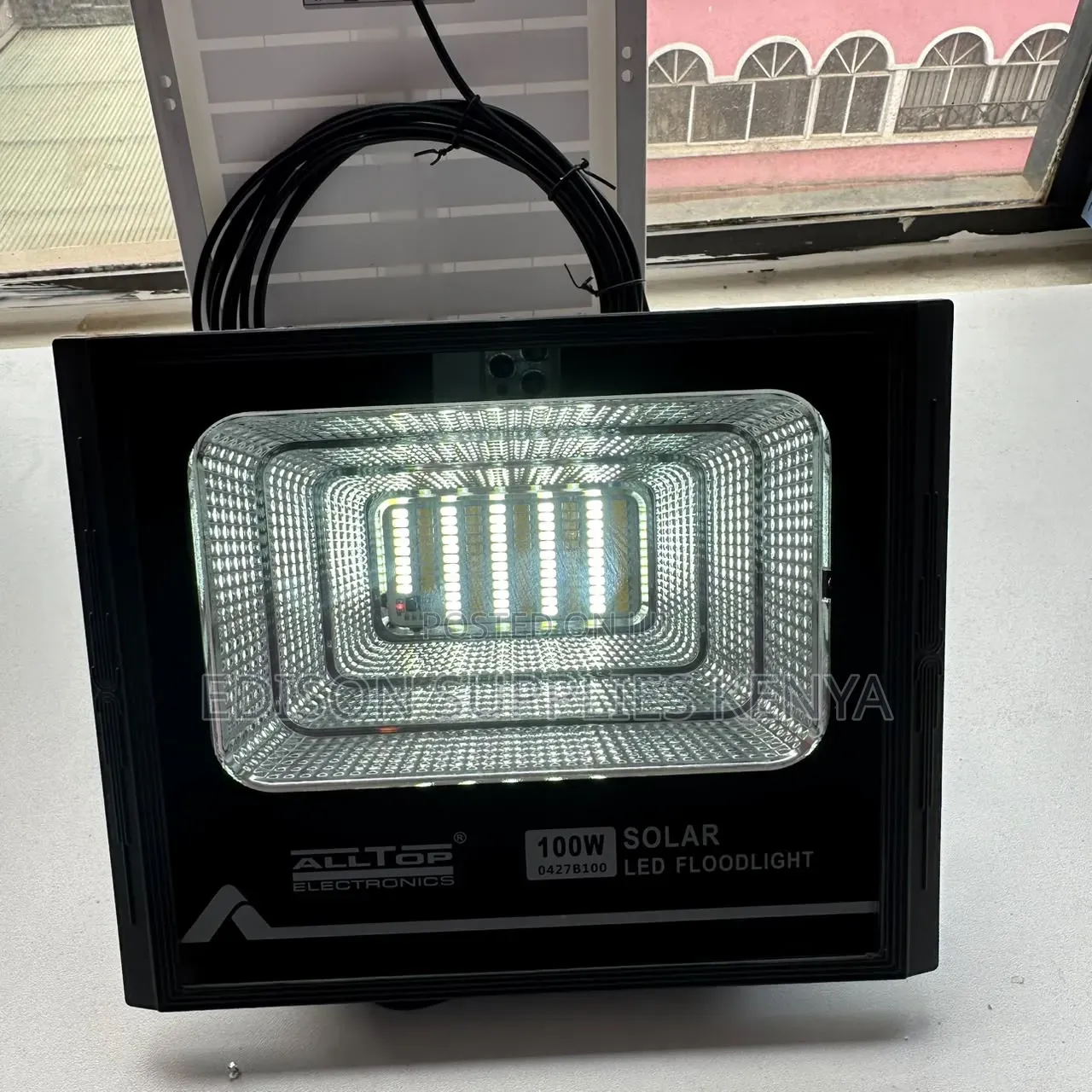 Solar Floodlight 100W Alltop Flood Lights Photocell Dawn to Dusk