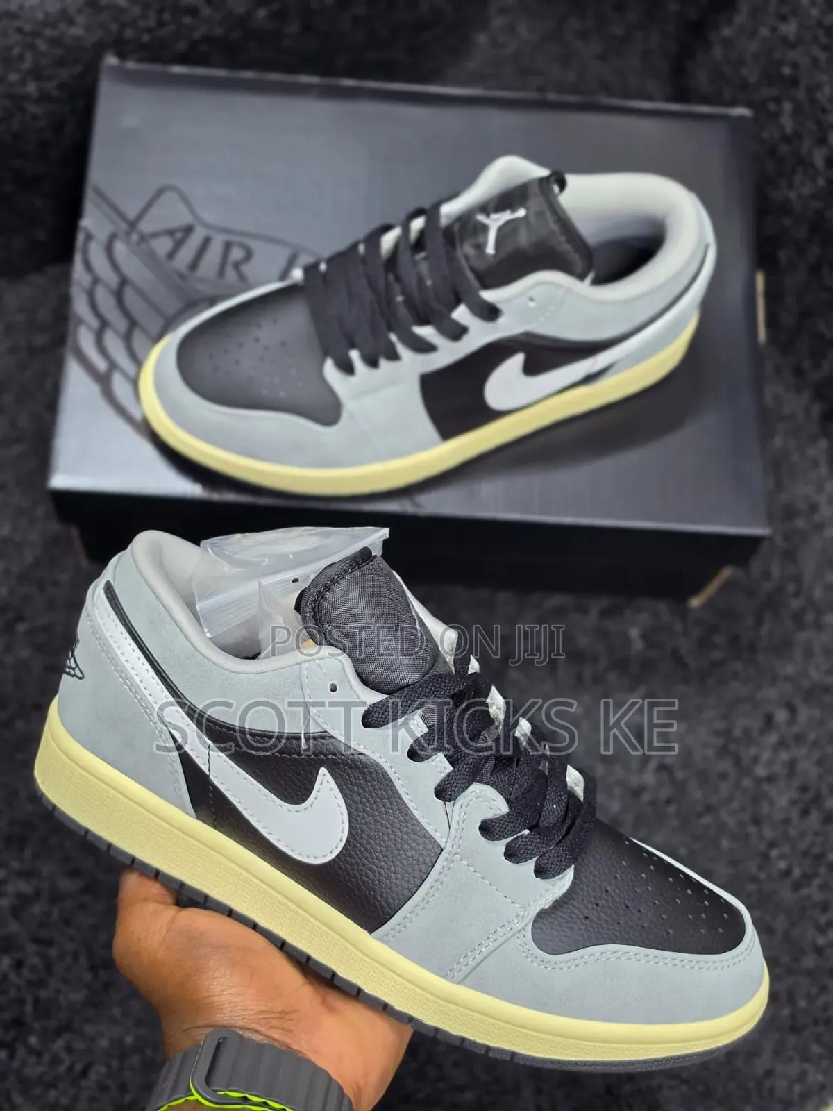 Air Jordan 1 Low SE Sneakers in the "Light Smoke Grey