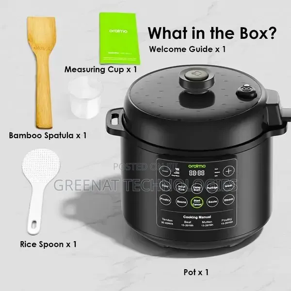 Oraimo Tenderpot OEC-201A | 6l 1000w Electric Pressure Cooker