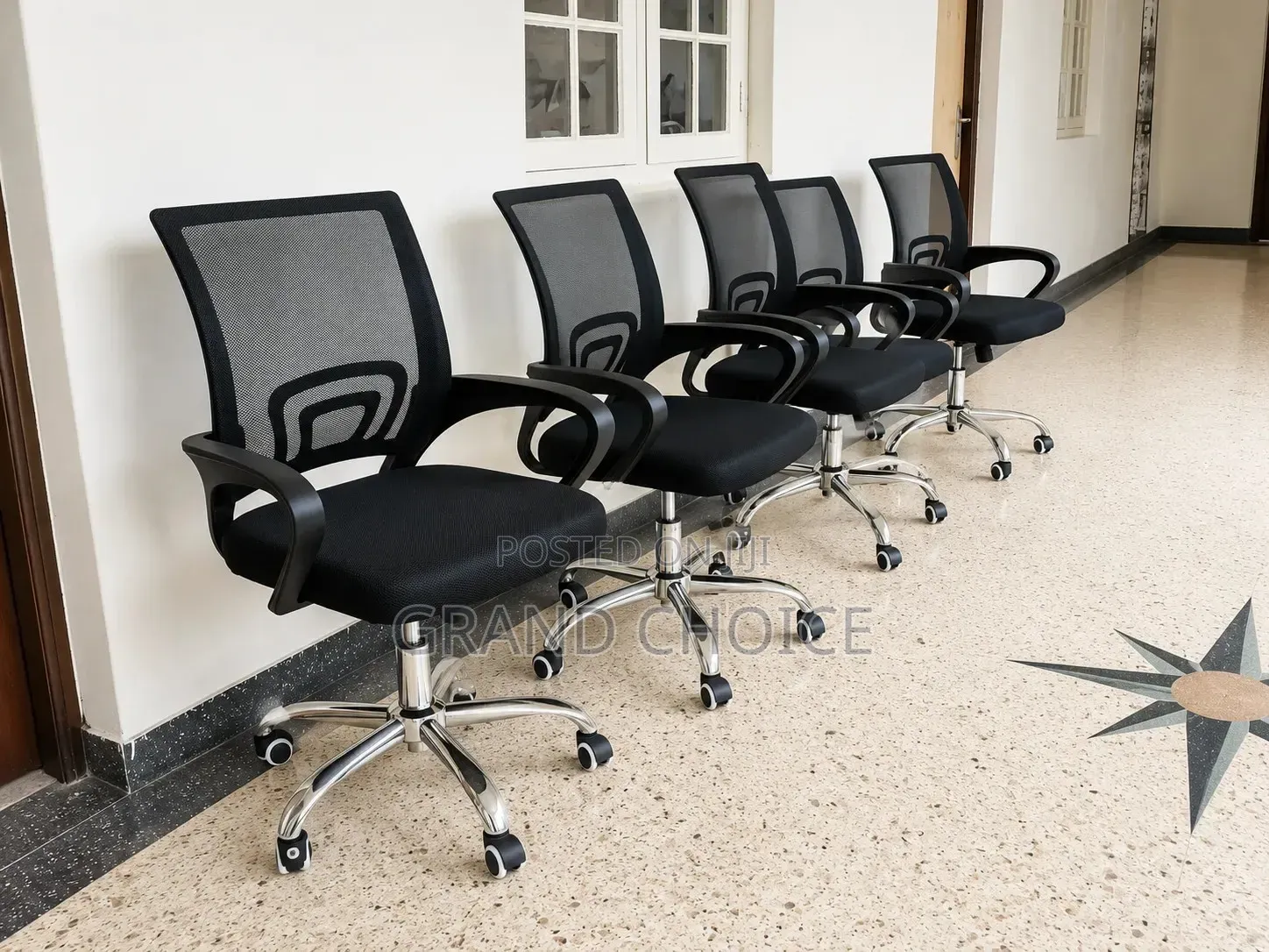 Adjustable Office Chair Without a Headrest
