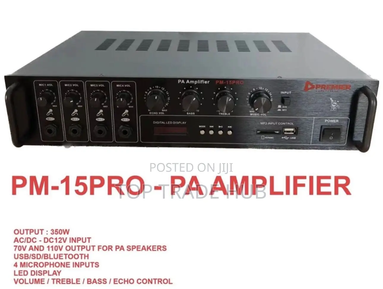 Premier PM-150Pro PA Amplifier 350W Led Display