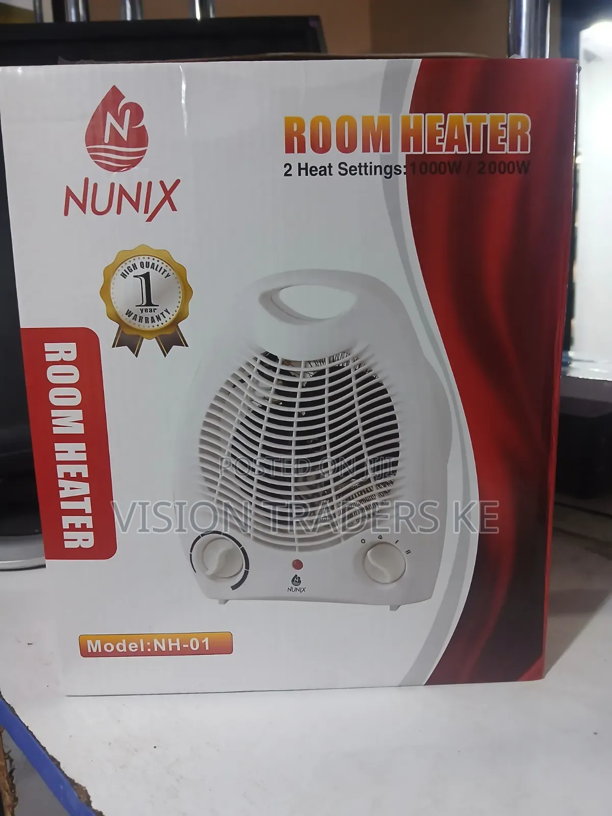 Nunix NH-01 2 Heat Setting Nunix Fan Room Heater