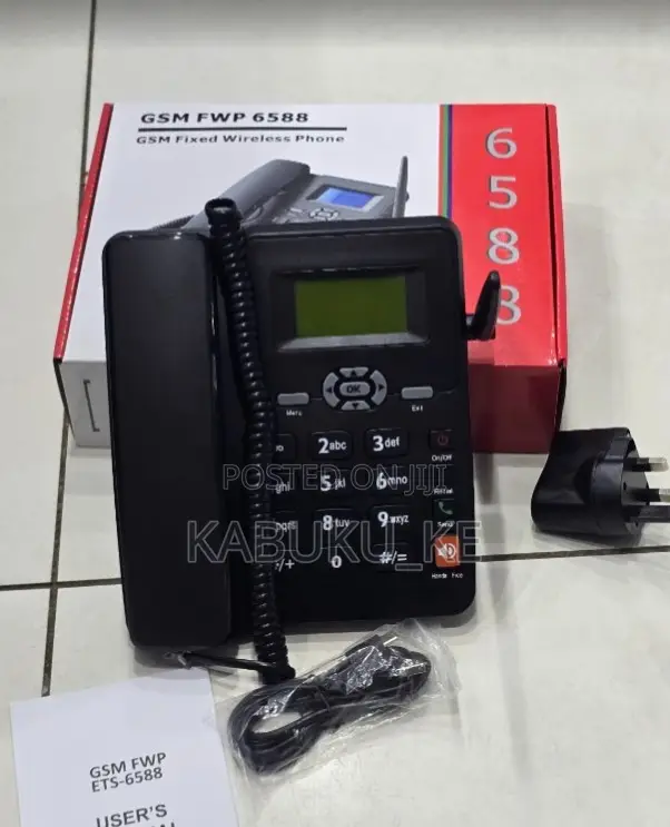 Landline Phone GSM 6588 Deskphone (Dual Sim) Ideal Cellular Networks