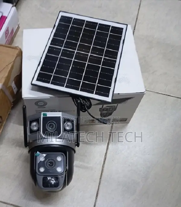 Dual Lens Solar Camera 4G – 360° PTZ Security Camera