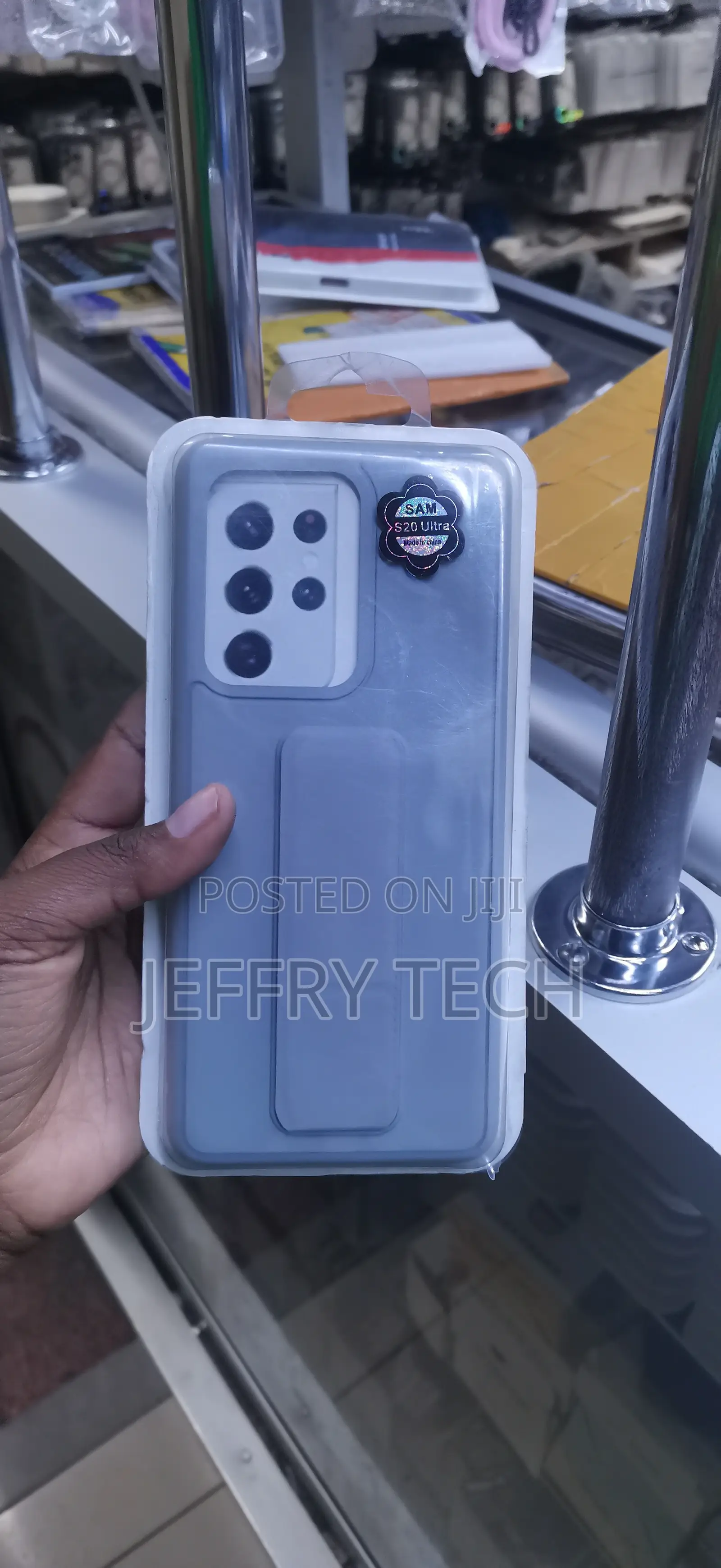 Grey Silicone Protective Case for a Samsung Galaxy S20 Ultra