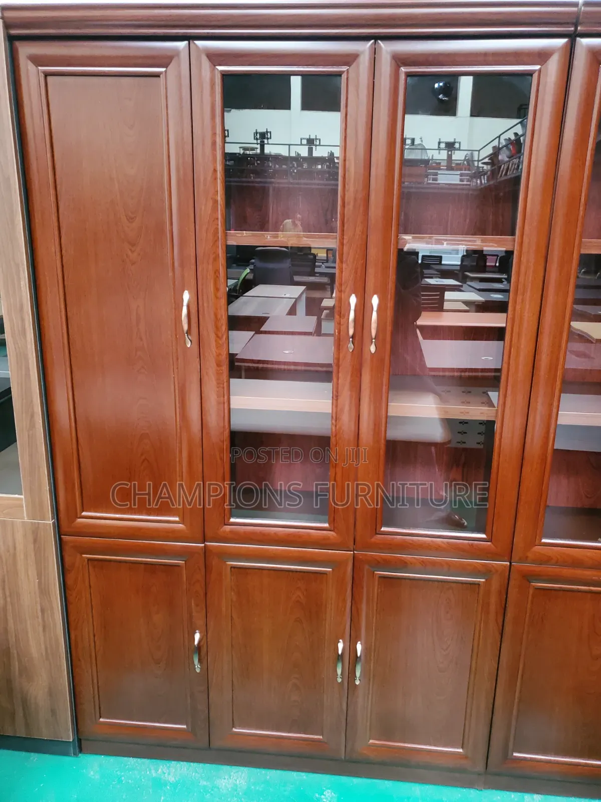 3-Door Mahogany Files Cabinet