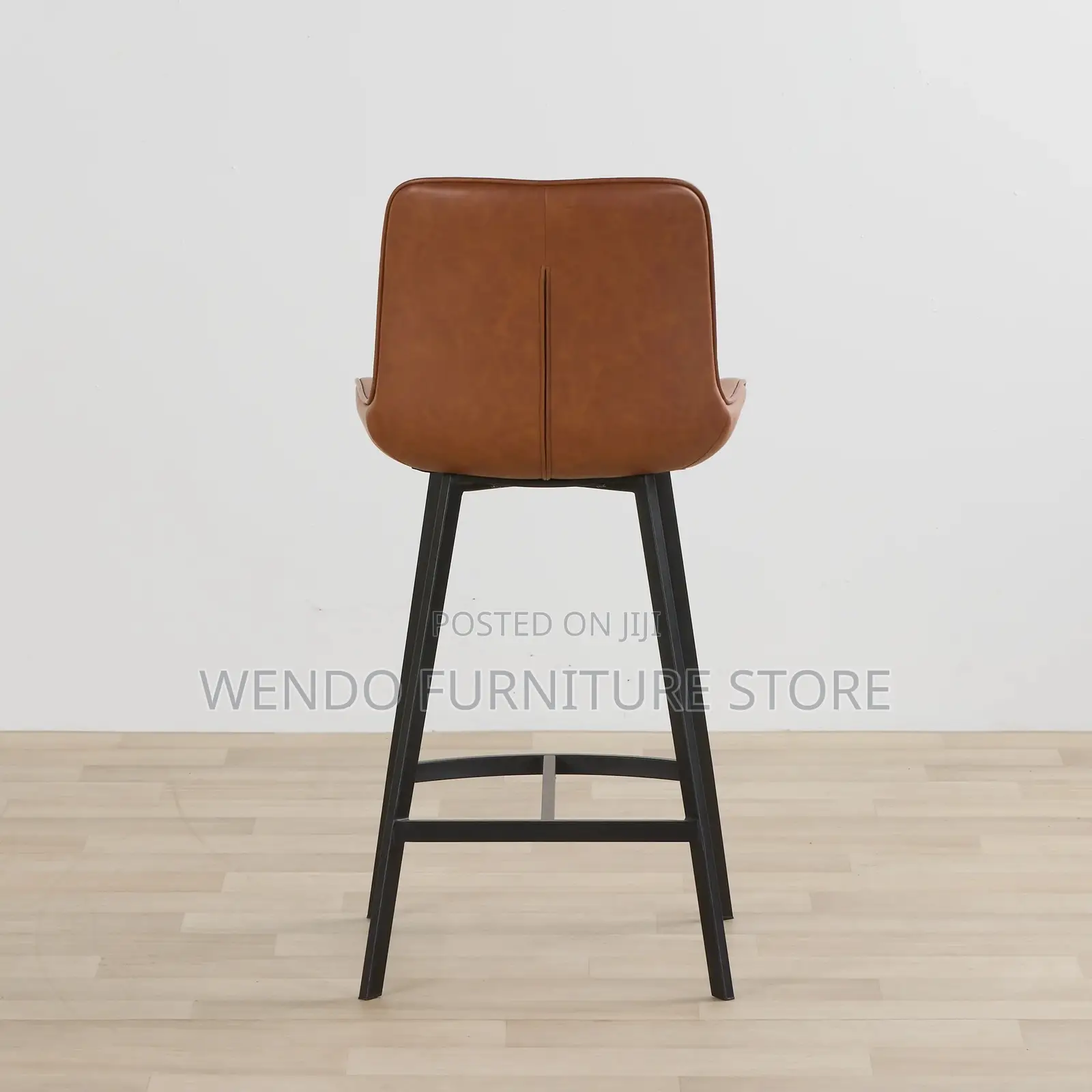 Barstools; Home Leather Barstool With 4 Standing Legs