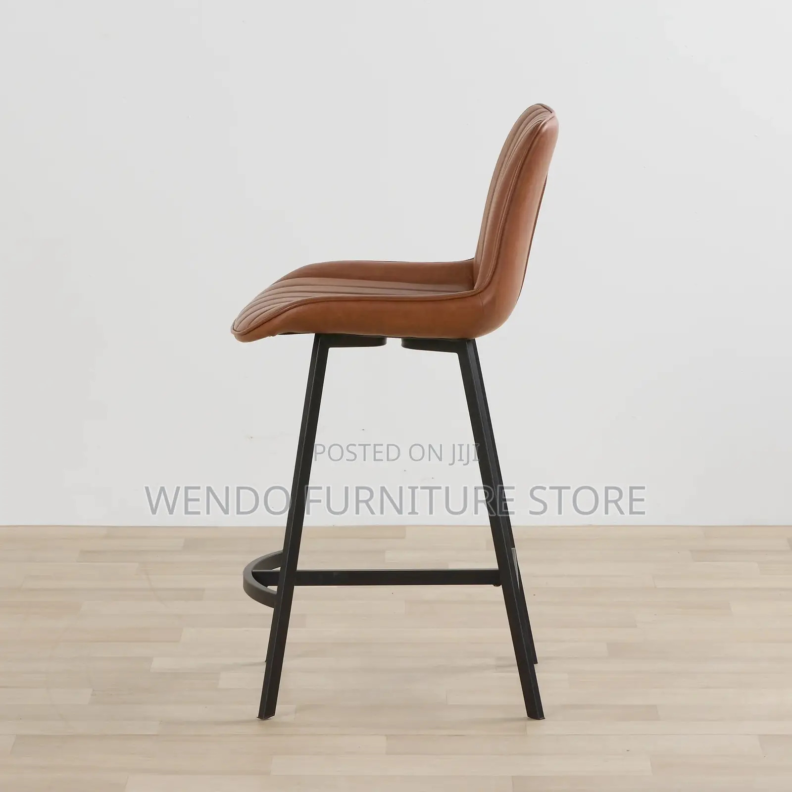 Barstools; Home Leather Barstool With 4 Standing Legs
