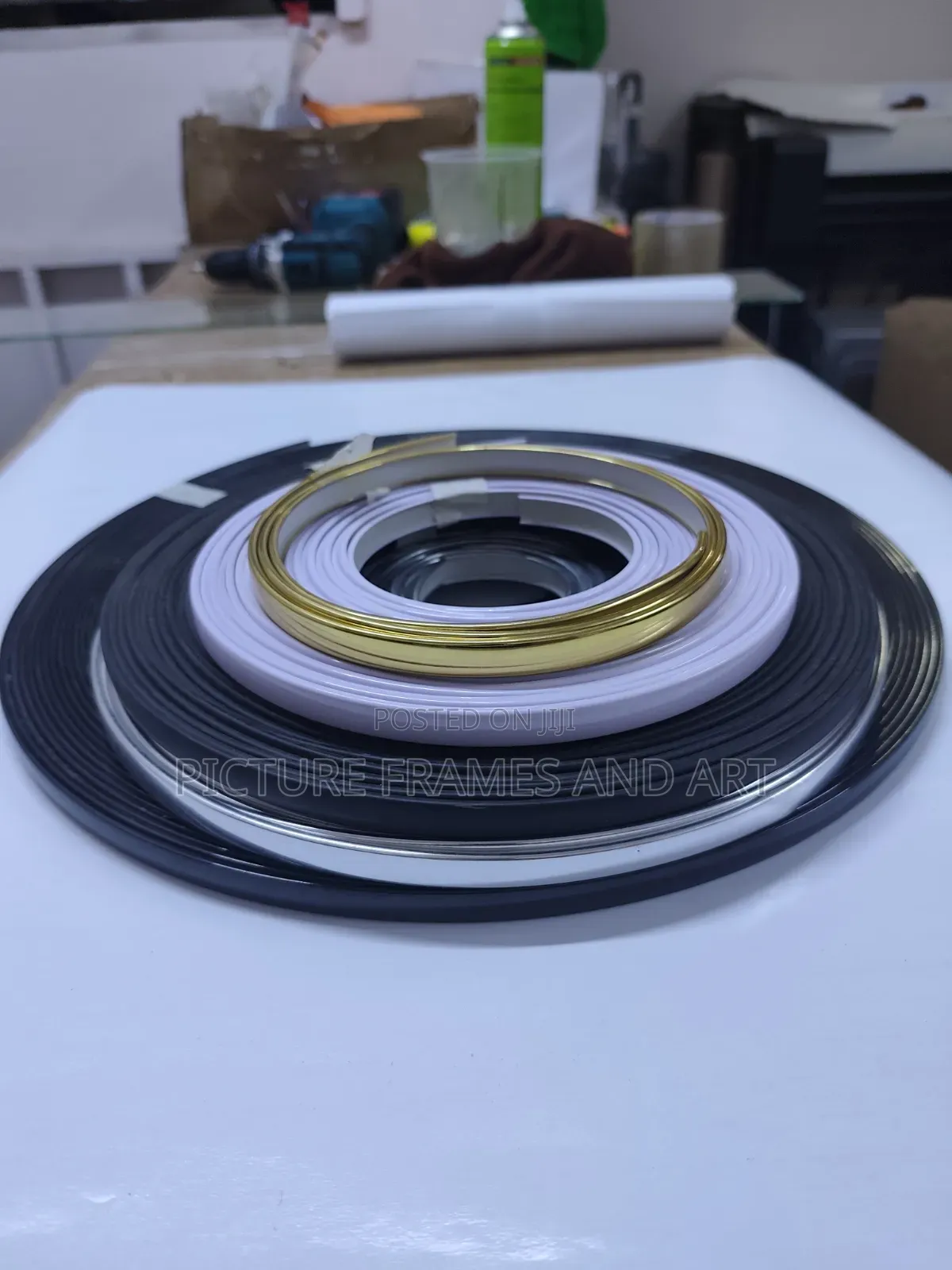 Photomount 9mm Board Edge Band Gold,black,white and Silver Per Metre
