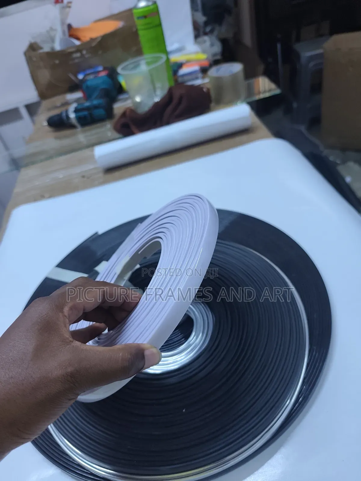 Photomount 9mm Board Edge Band Gold,black,white and Silver Per Metre