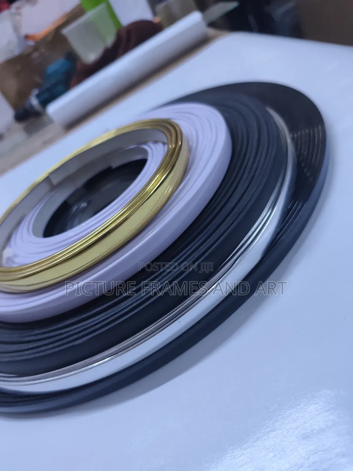 Photomount 9mm Board Edge Band Gold,black,white and Silver Per Metre