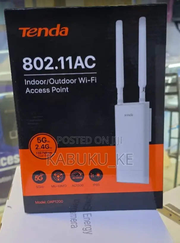 Tenda OAP1200 Outdoor PoE Access Point for Homes Businesses