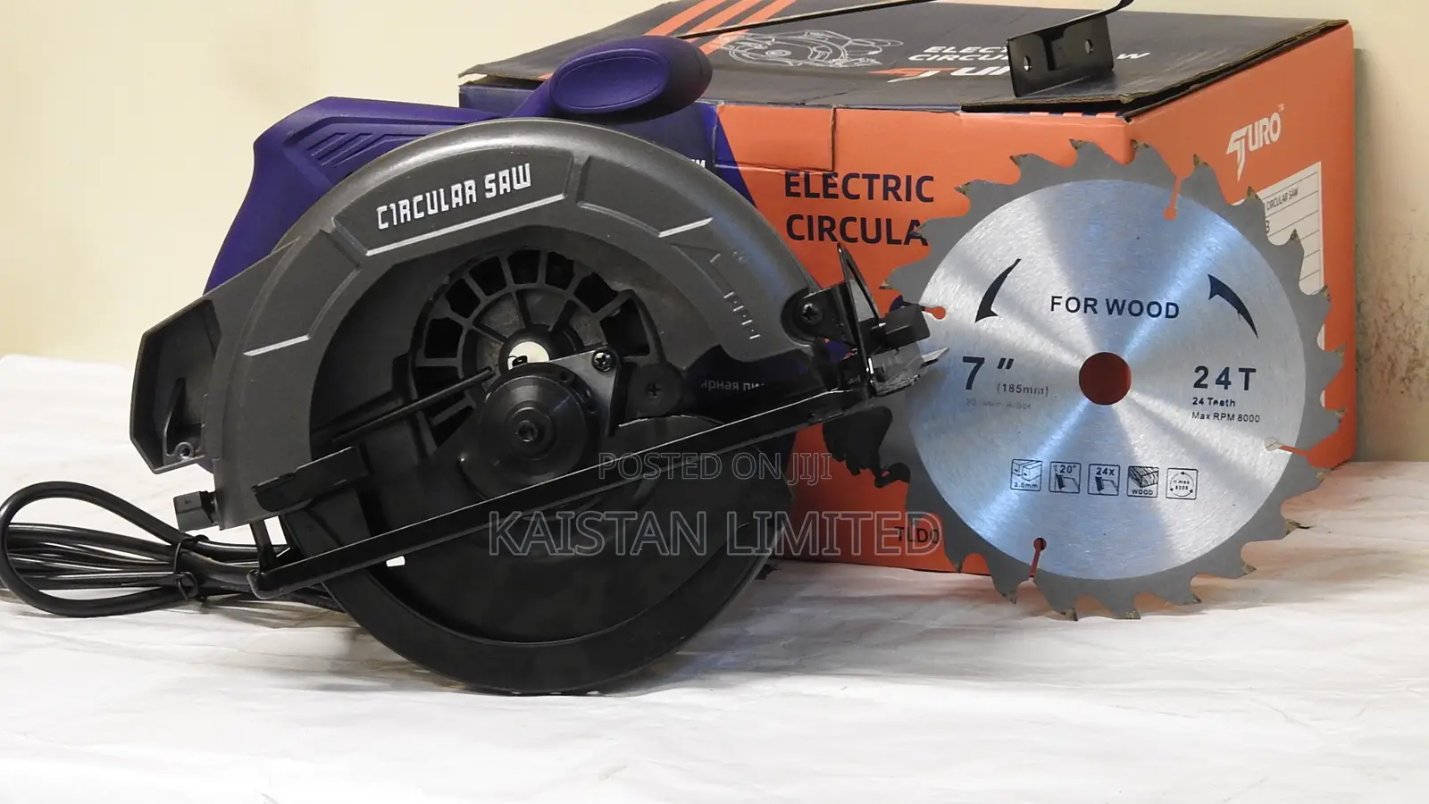 Turo 7 Inch Electric Circular Saw 65mm Cutting Depth