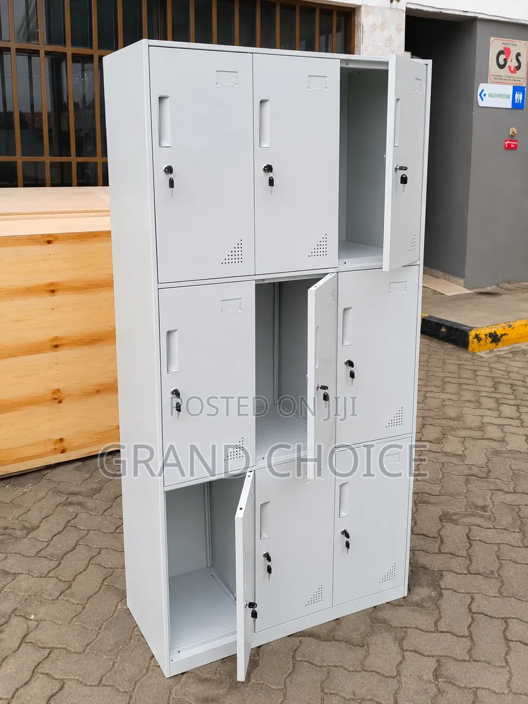 9-Door Steel Locker Cabinet