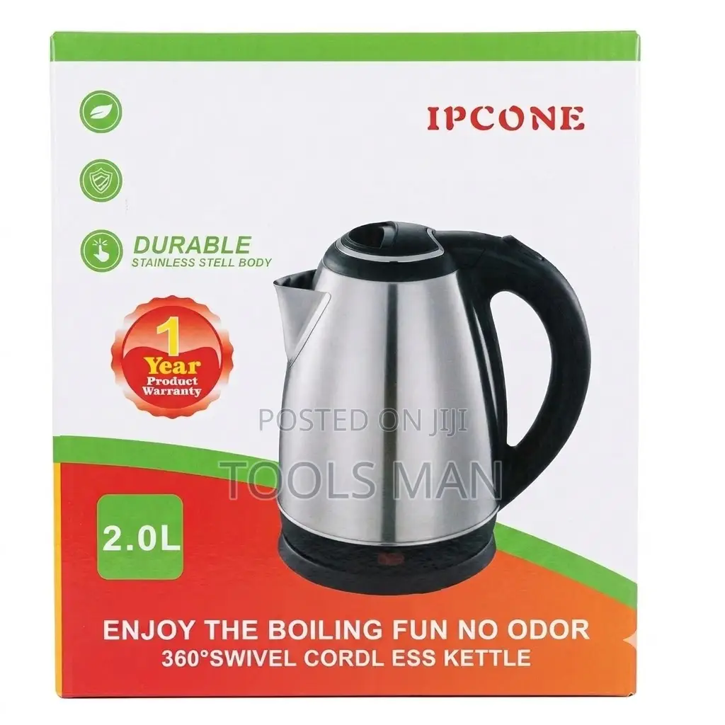 Electric Kettle Ipcone 2.0L Stainless Steel Swivel Base