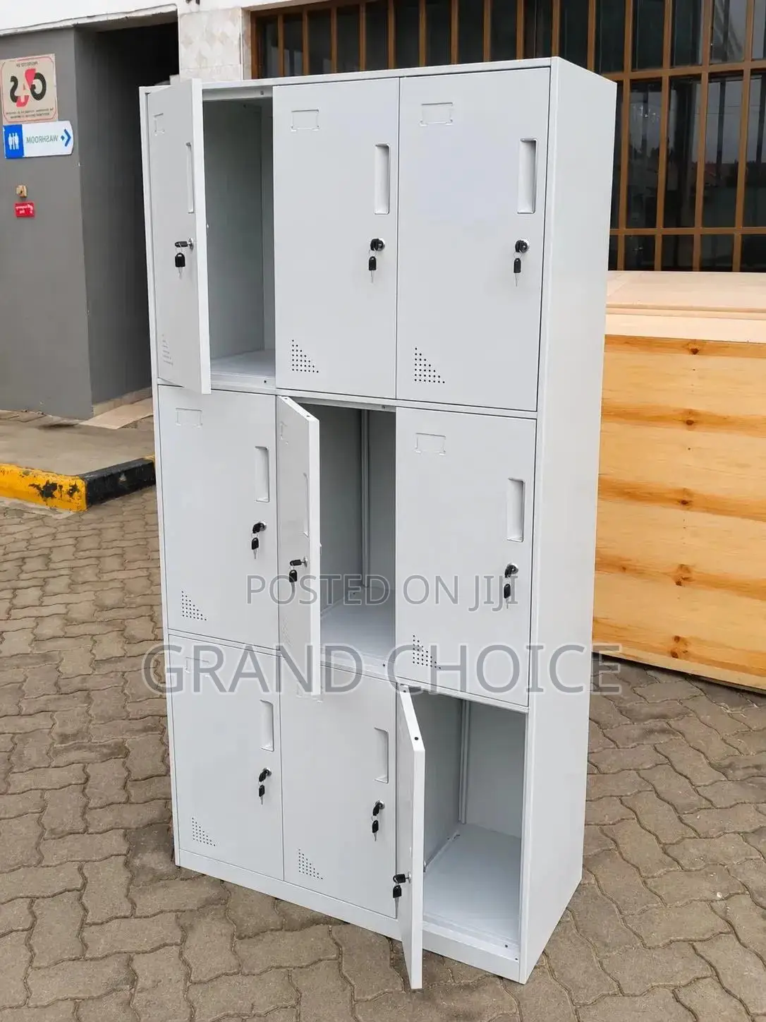 9-Door Steel Locker Cabinet