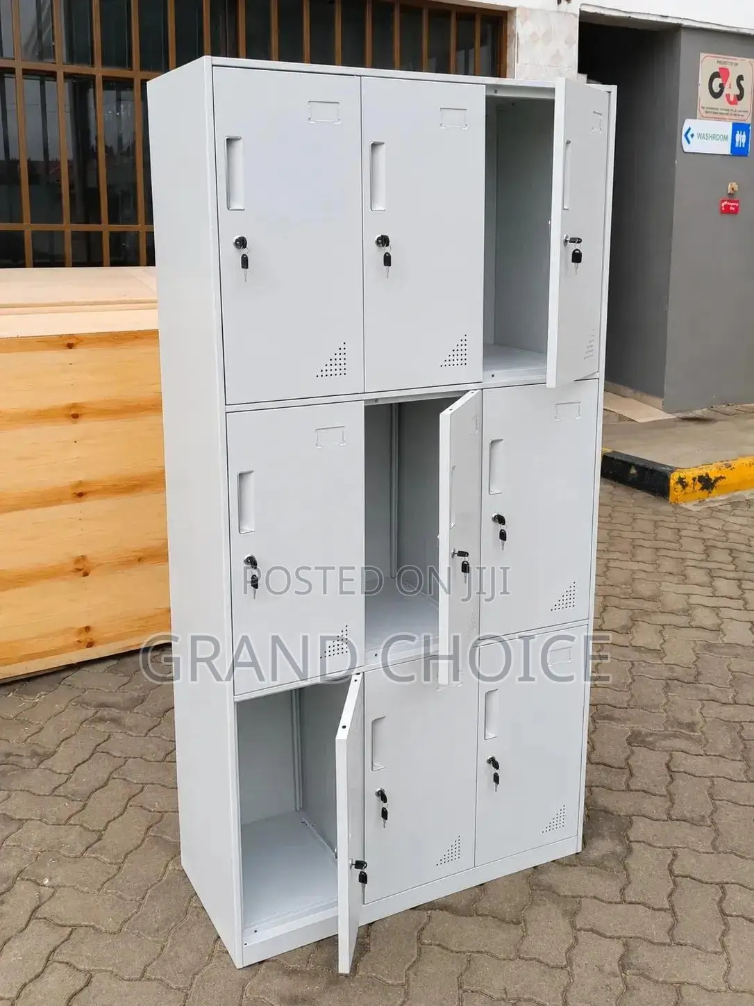 9-Door Steel Locker Cabinet