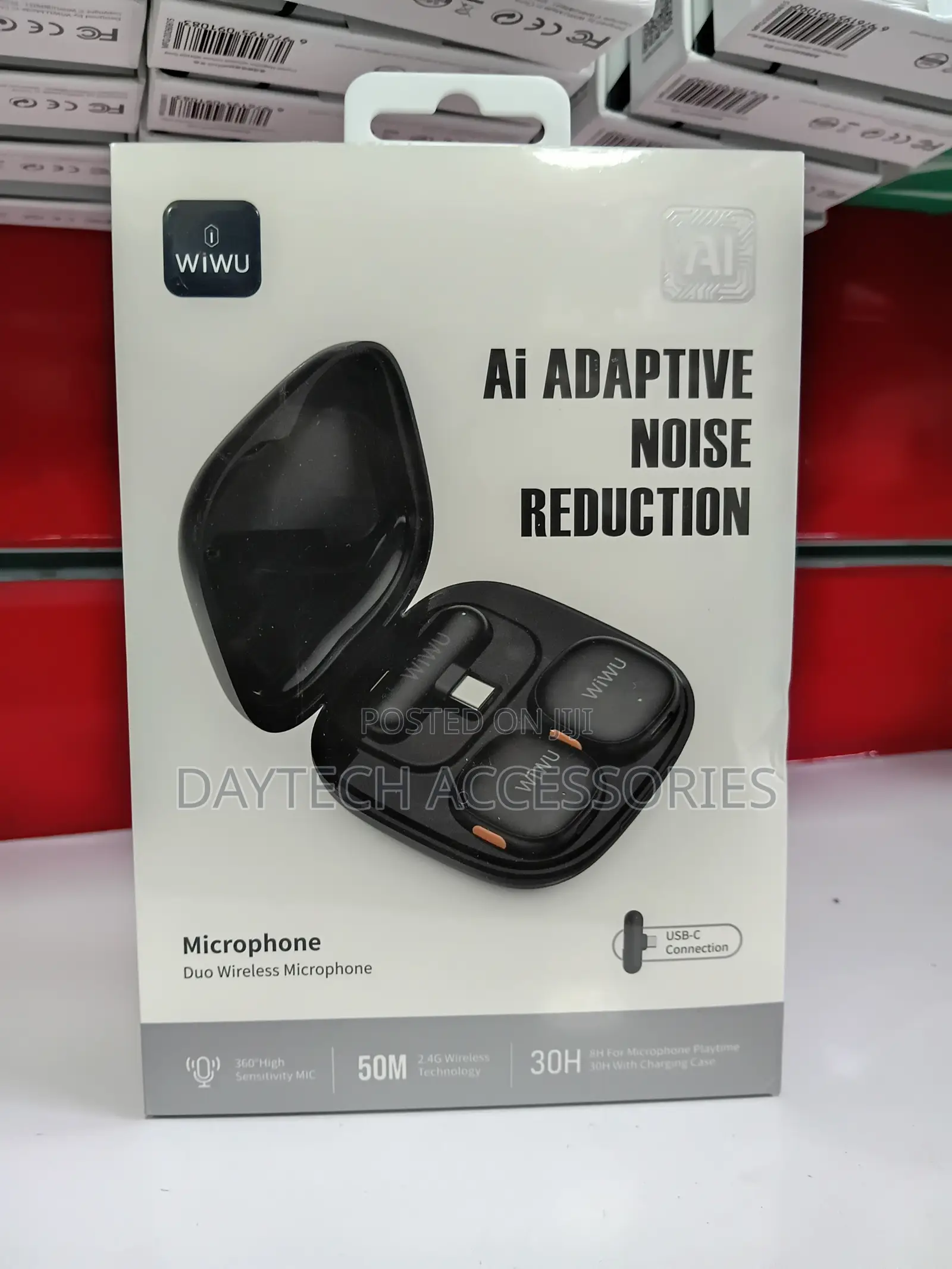 WiWU Wi-Wm006 Duo Wireles Microphone Dual Wireless Lavalier Mic System