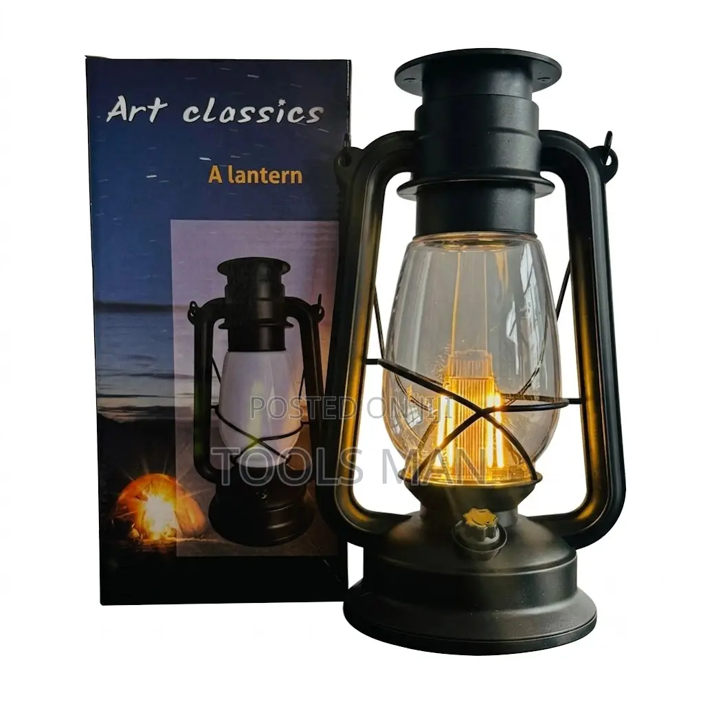 Art Classics Vintage LED Kerosene Style Rechargeable Emergency Lantern