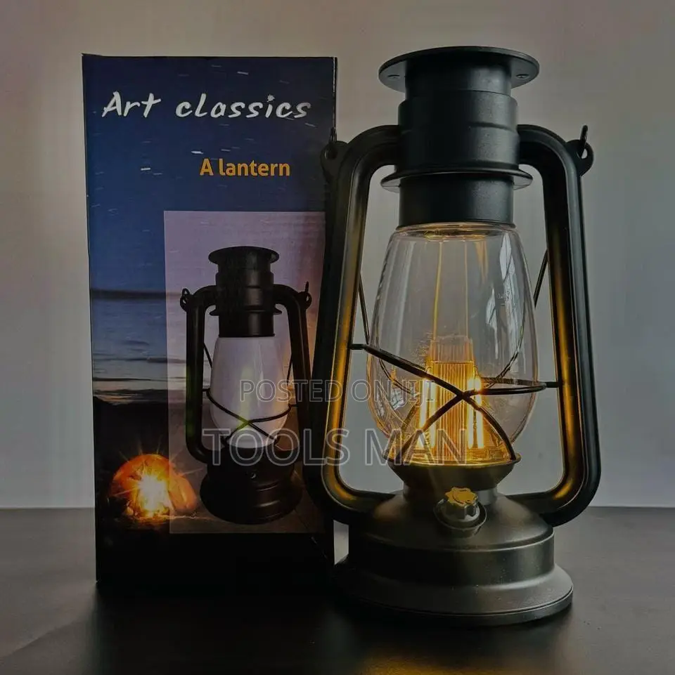 Art Classics Vintage LED Kerosene Style Rechargeable Emergency Lantern