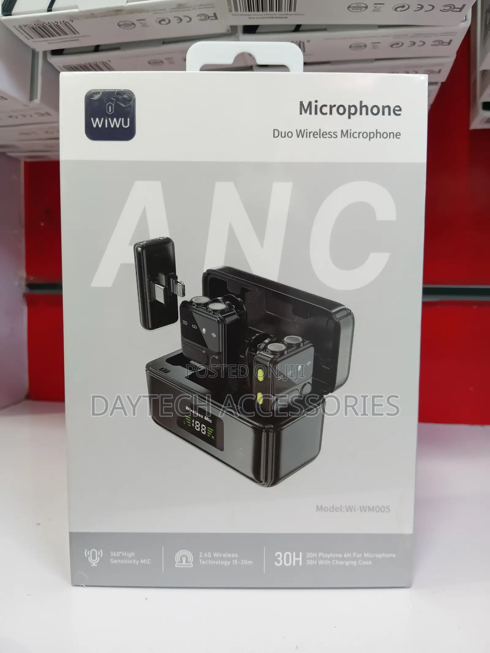 Wiwu Wi-Wm005 Duo Wireless Microphone ANC in Black