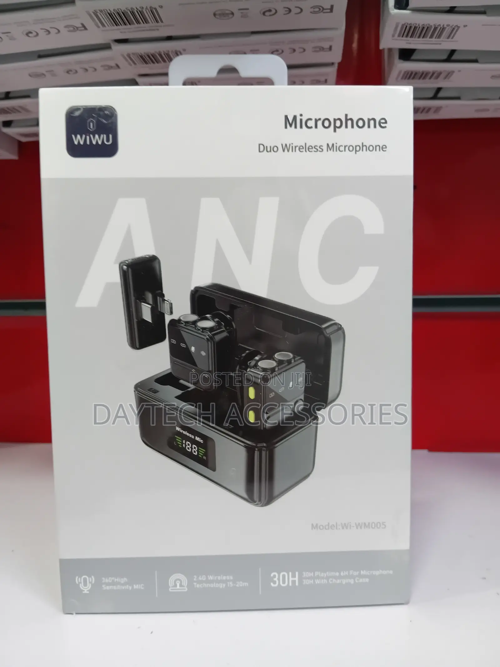 Wiwu Wi-Wm005 Duo Wireless Microphone ANC in Black