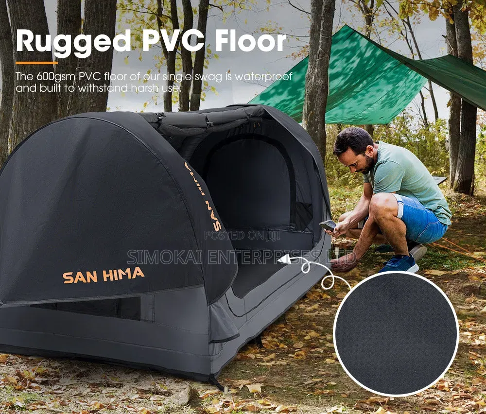 San Hima Single Air Swag Camping Swags Dome Tent Free Standing