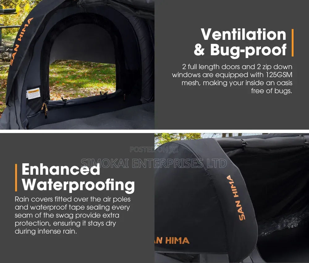 San Hima Single Air Swag Camping Swags Dome Tent Free Standing