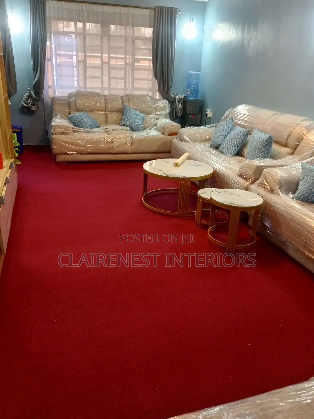 The Art of Elegant Flooring Blue and Red Wall to Wall Carpets