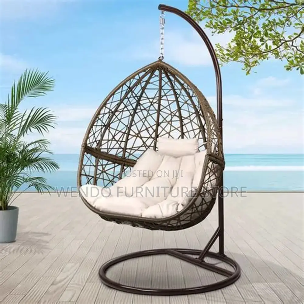 Home Chairs; Tufted Leather Backrest Hammock Seats