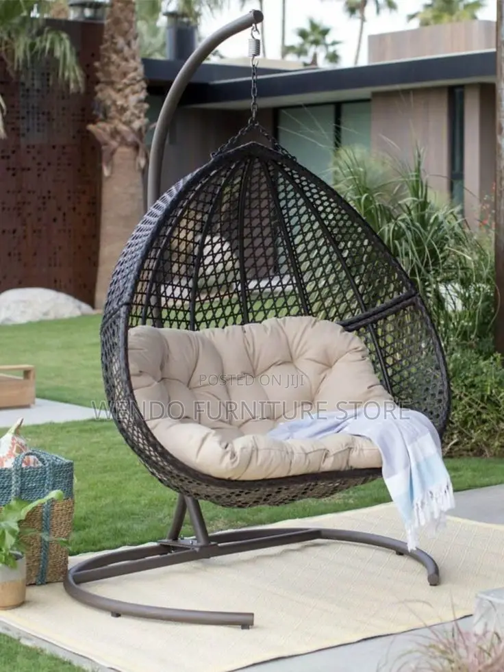 Home Chairs; Tufted Leather Backrest Hammock Seats