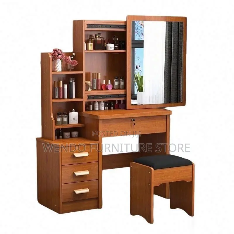 Dressers; Dressing Brown Elegant Dressing Table Set