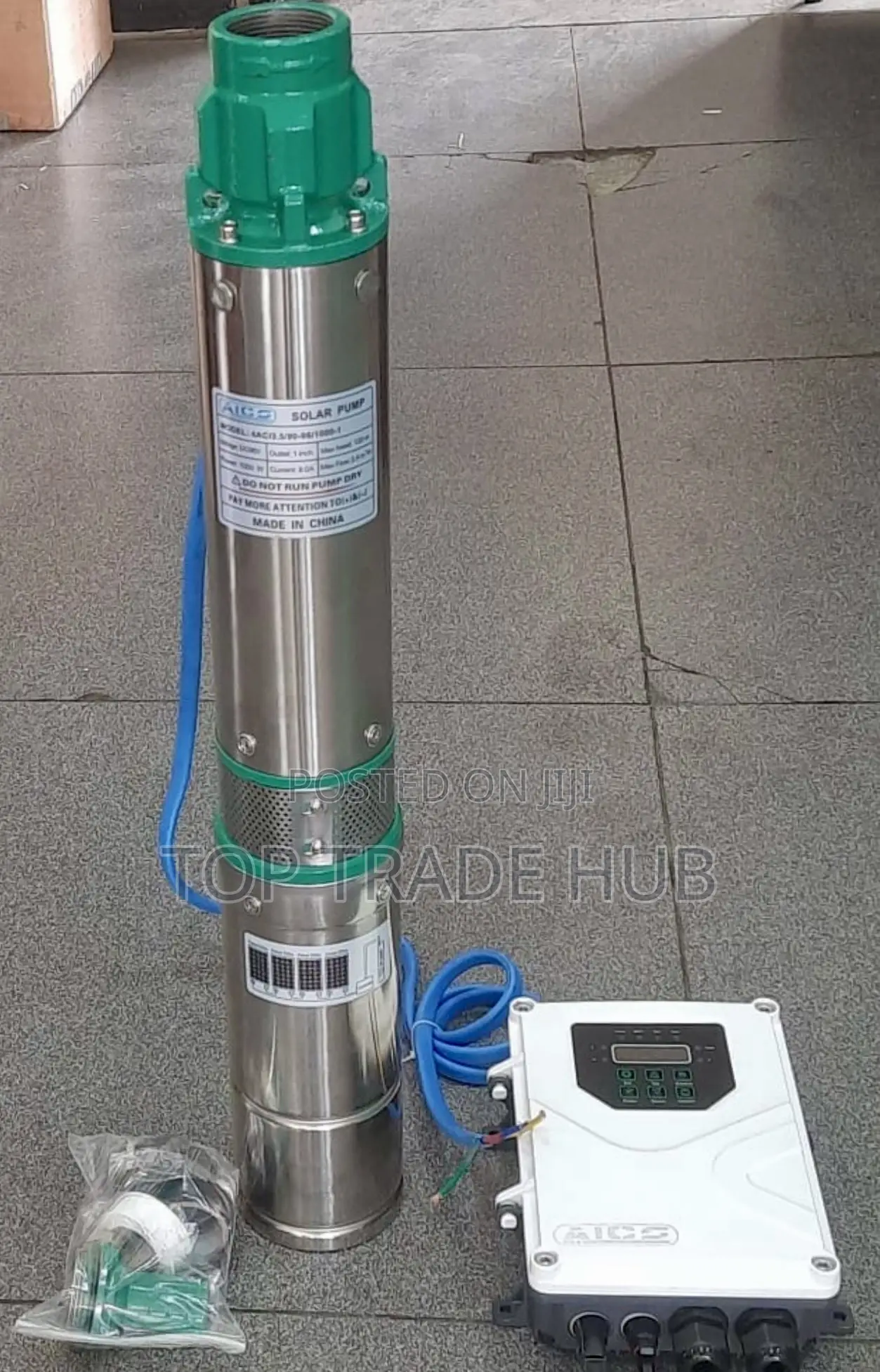 Aico Japan Solar Deep Well Submersible Pump Head 120m 1000W Controller