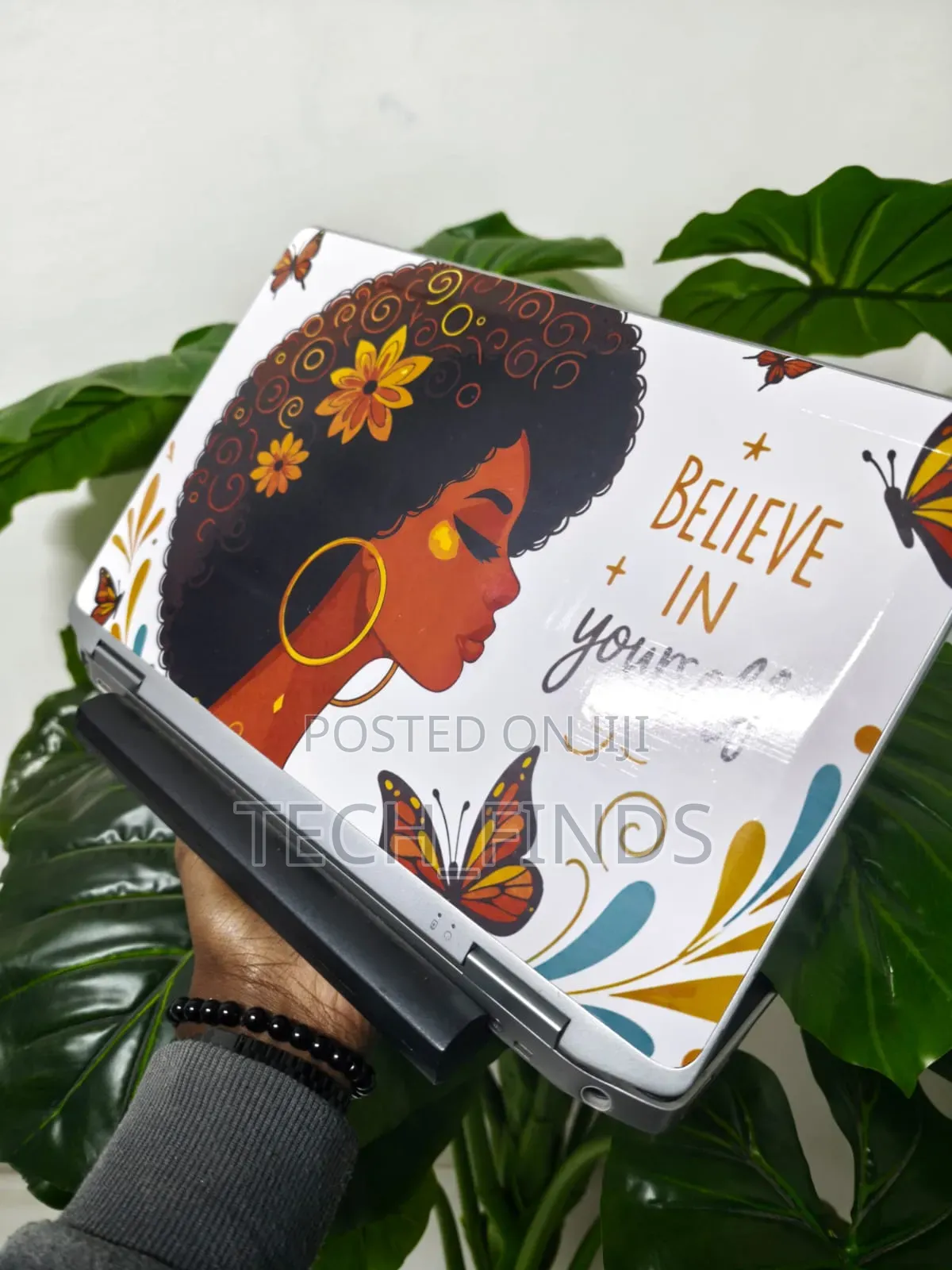 "Believe in Yourself" Quote Laptop Skin