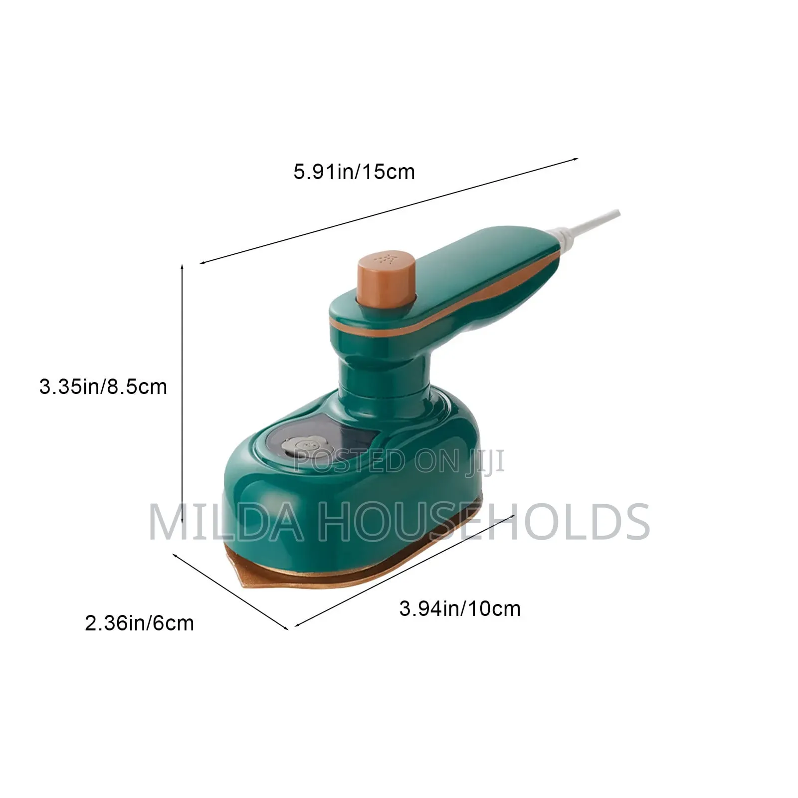 Rotating Handle Steam Electric Mini Iron Box