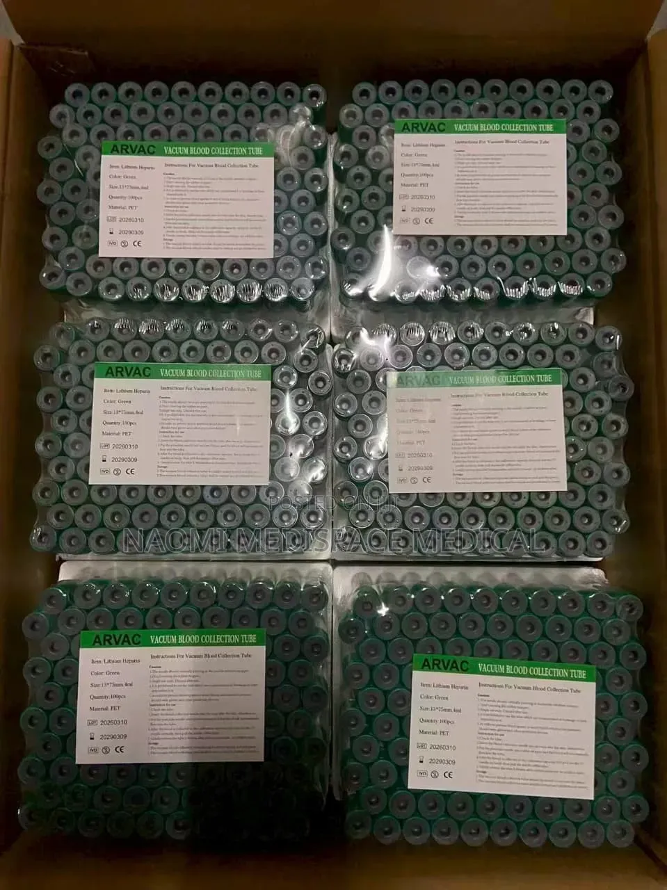 Laboratory Green Top Vacutainer