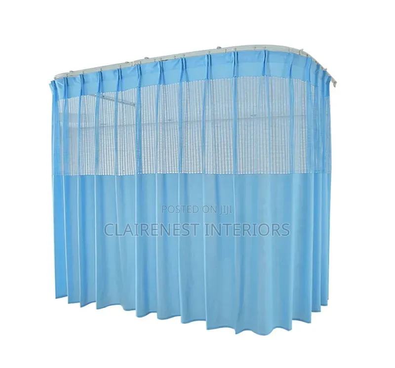 Blue and Green Durable Medical Curtains