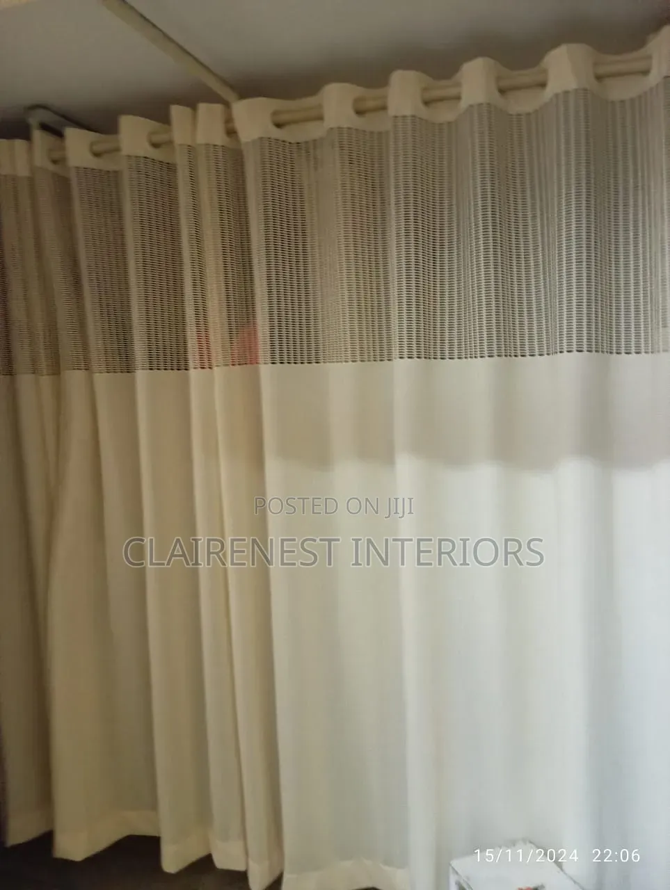Durable and Dependable Cream and Blue Hospital Curtains