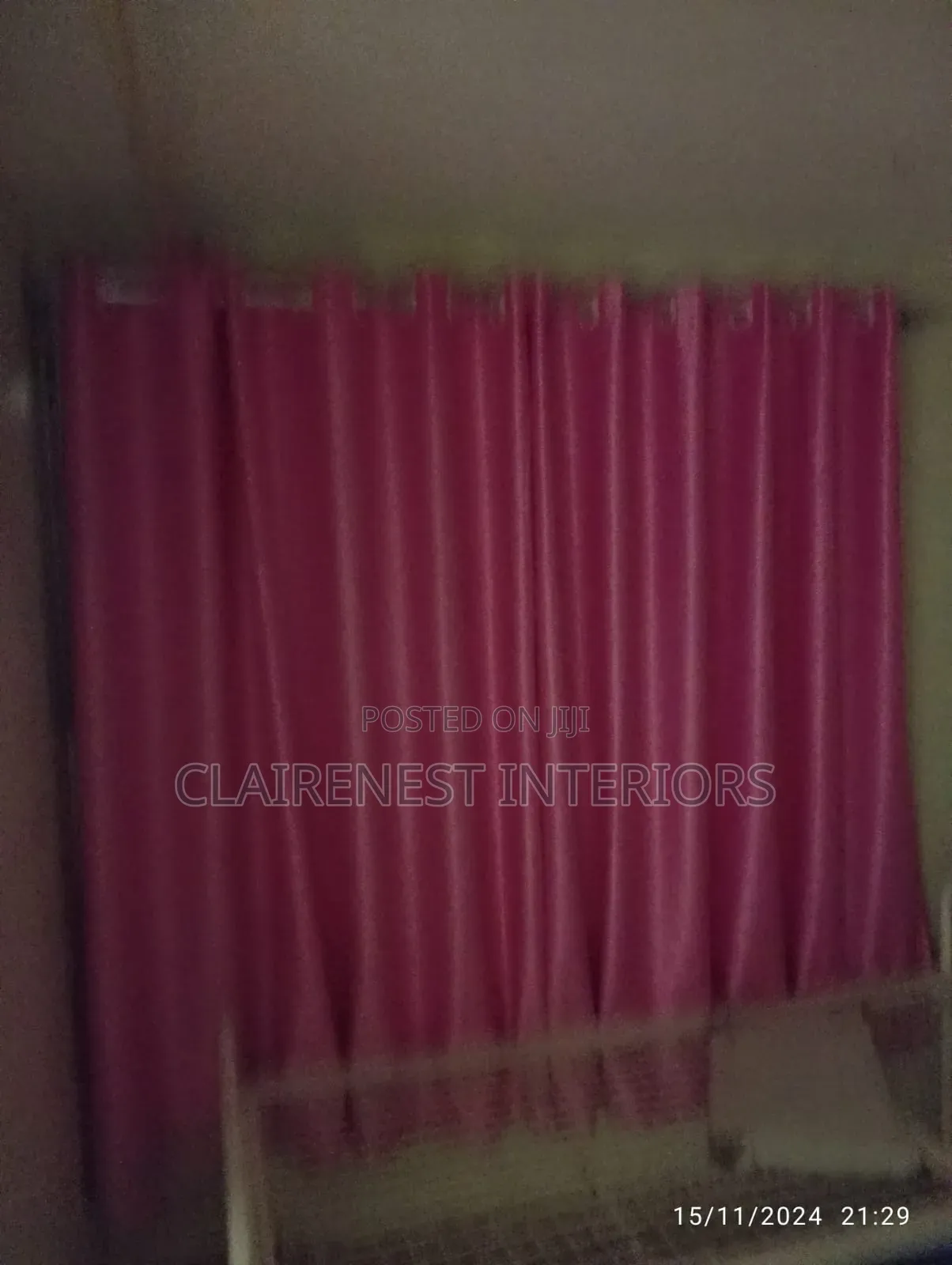 Pink and Blue, Hospital Windows, Soft Plain Curtains