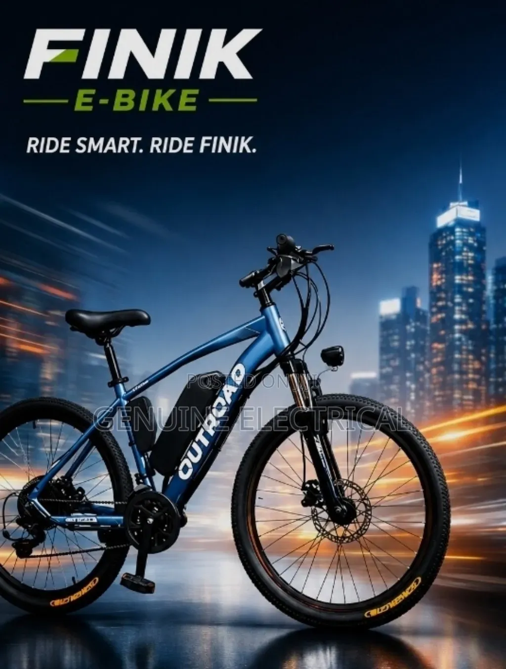 Electric Bike 350W ANANDA Mid-Drive Motor Battery: 48V 20Ah